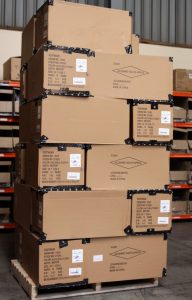 roadworld clearing and forwarding stacked boxes