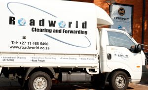 roadworld clearing and forwarding truck side view